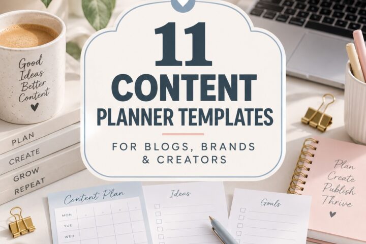 11 Best Content Planner Template Designs for Blogs, Brands and Creators