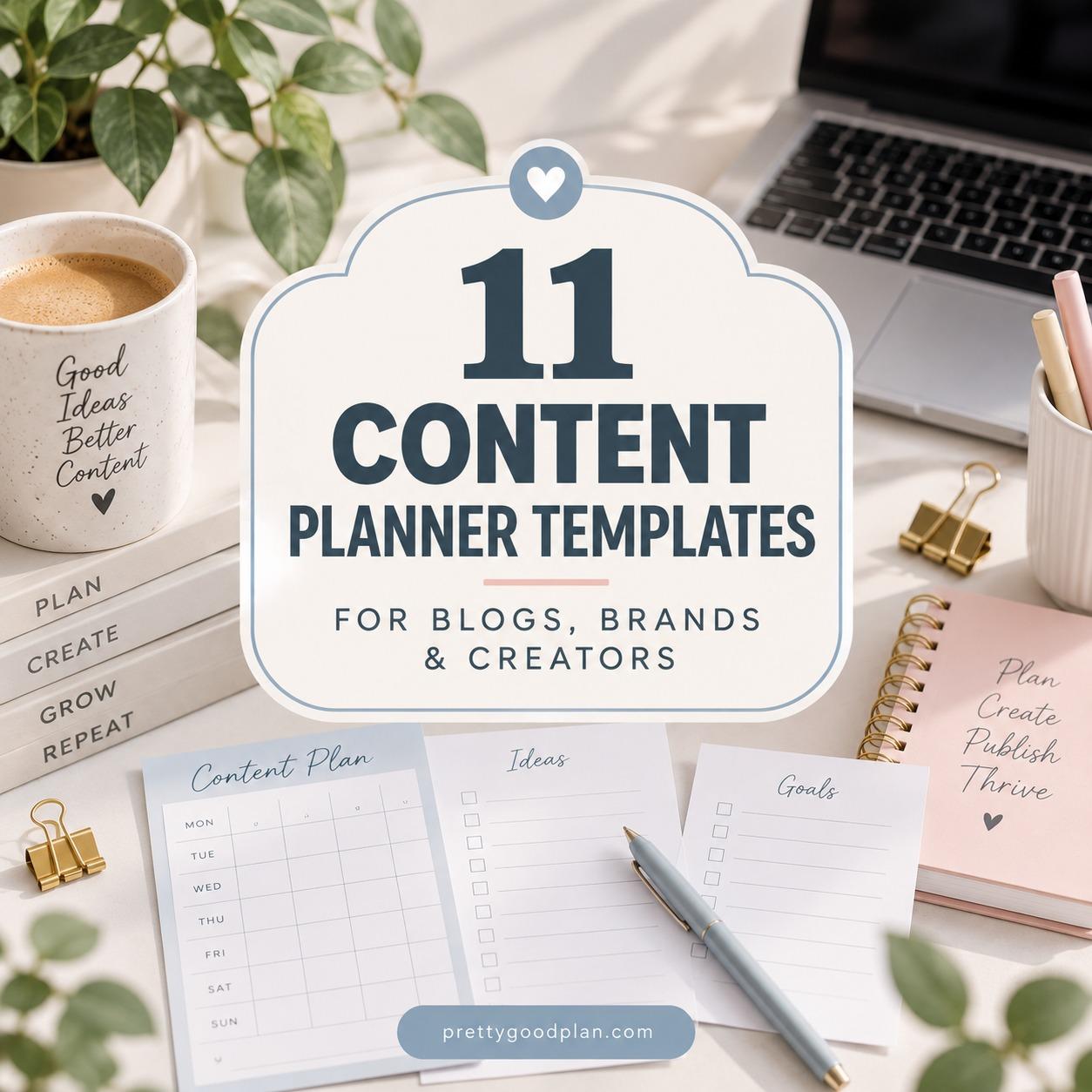 11 Best Content Planner Template Designs for Blogs, Brands and Creators