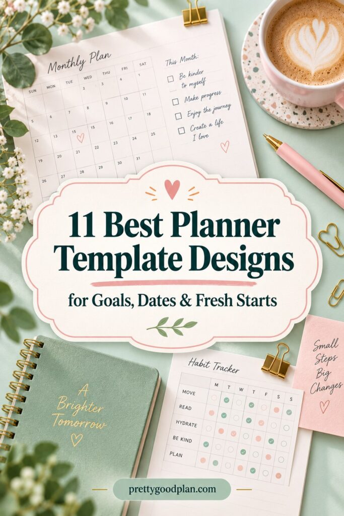 11 Best Planner Template Designs for Goals, Dates and Fresh Starts