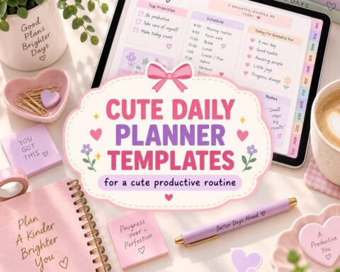 12 Best Cute Daily Planner Template Designs for a Cute Productive Routine