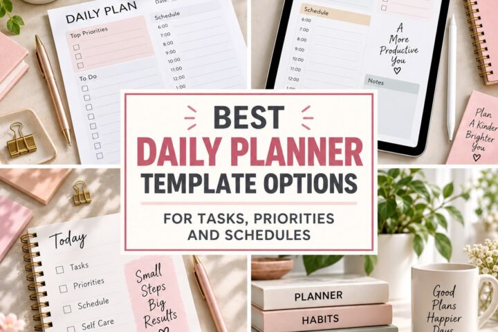 12 Best Daily Planner Template Options for Tasks, Priorities and Schedules