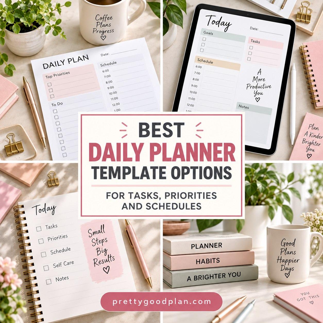 12 Best Daily Planner Template Options for Tasks, Priorities and Schedules