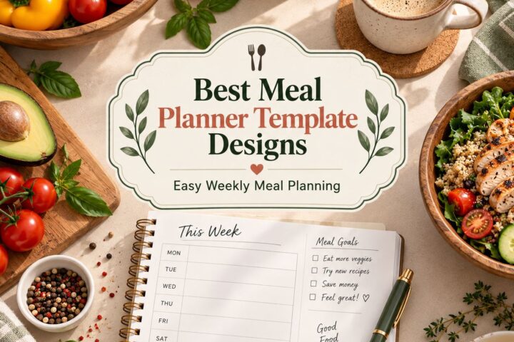 12 Best Meal Planner Template Designs for Easy Weekly Meal Planning