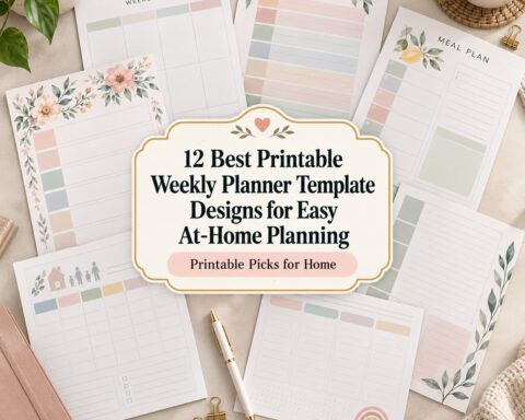 12 Best Printable Weekly Planner Template Designs for Easy At-Home Planning