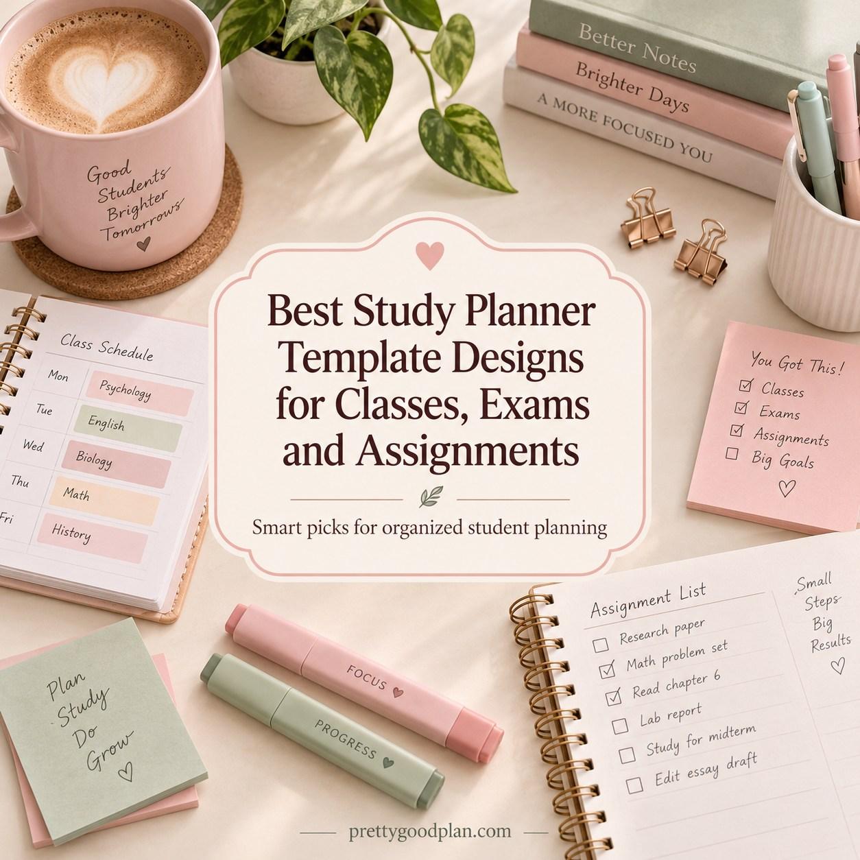 12 Best Study Planner Template Designs for Classes, Exams and Assignments