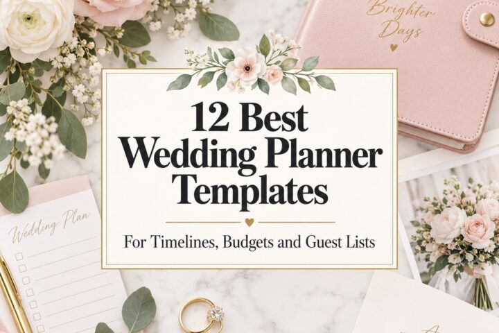 12 Best Wedding Planner Templates for Timelines, Budgets and Guest Lists