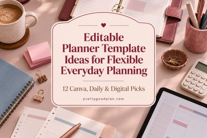 12 Editable Planner Template Ideas for Flexible Everyday Planning