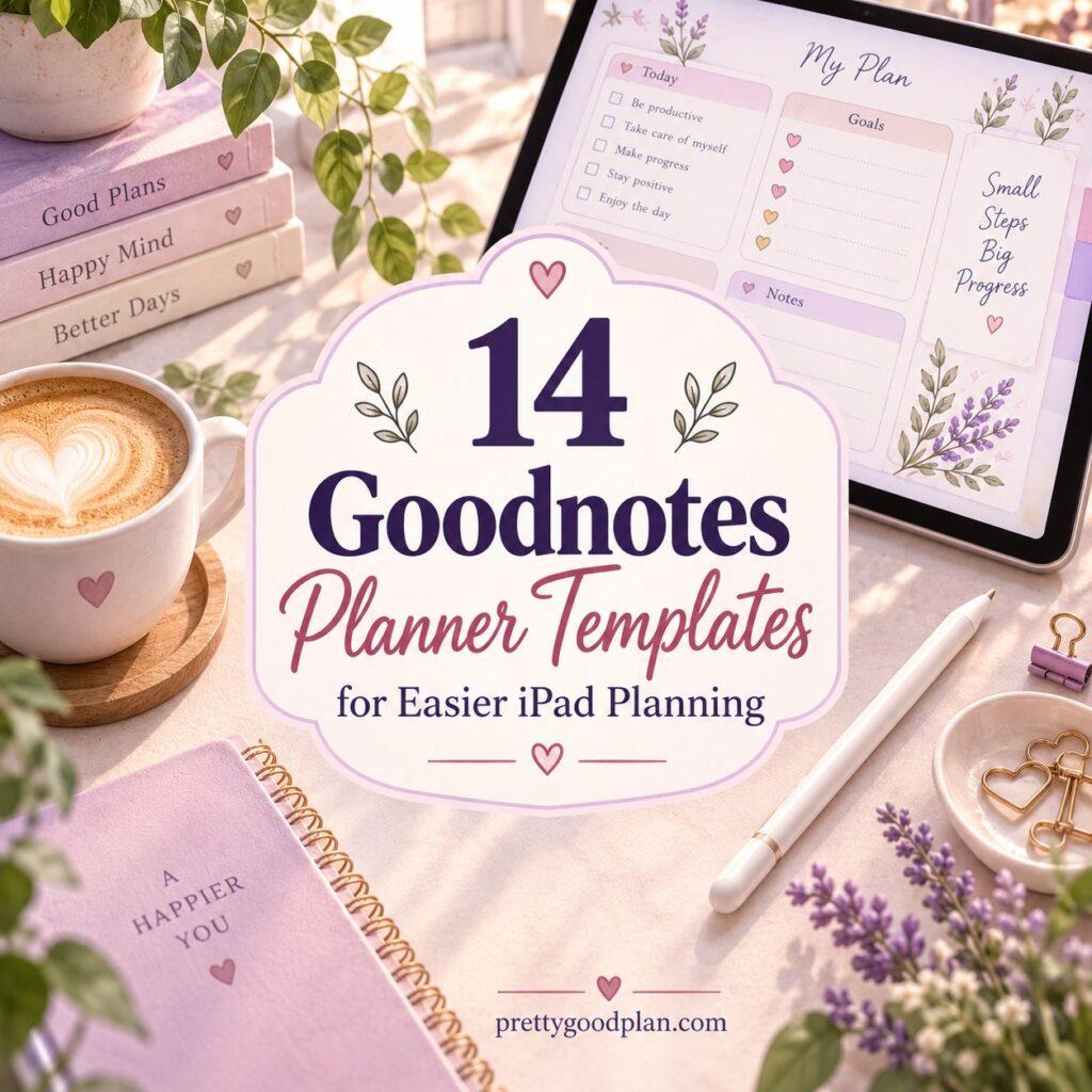 14 Best Goodnotes Planner Template Designs for iPad Planning in Goodnotes