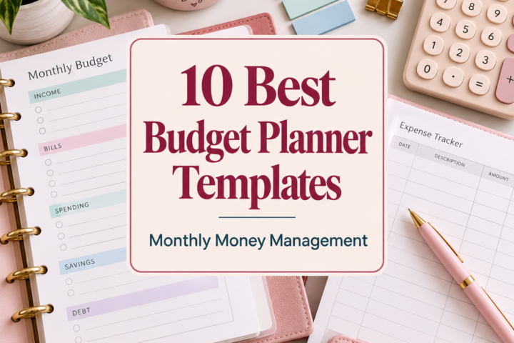 Best Budget Planner Template Designs for Monthly Money Management.