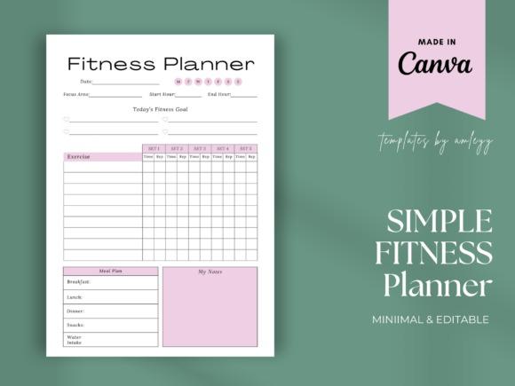 best planner template designs minimalist fitness planner template with daily and weekly workout and meal tracking