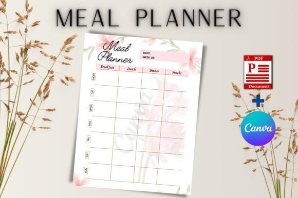 meal planner templates showing a weekly layout with sections for breakfast, lunch, dinner, and snacks, available in PDF and