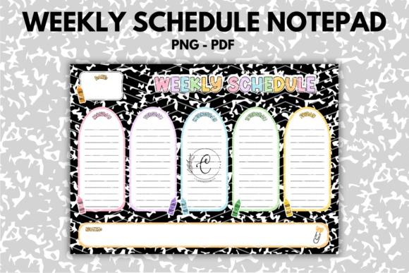 Printable weekly planner template with pastel-colored weekday columns for appointments, tasks, goals, and reminders Monday