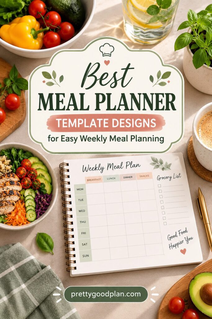 12 Best Meal Planner Template Designs for Easy Weekly Meal Planning