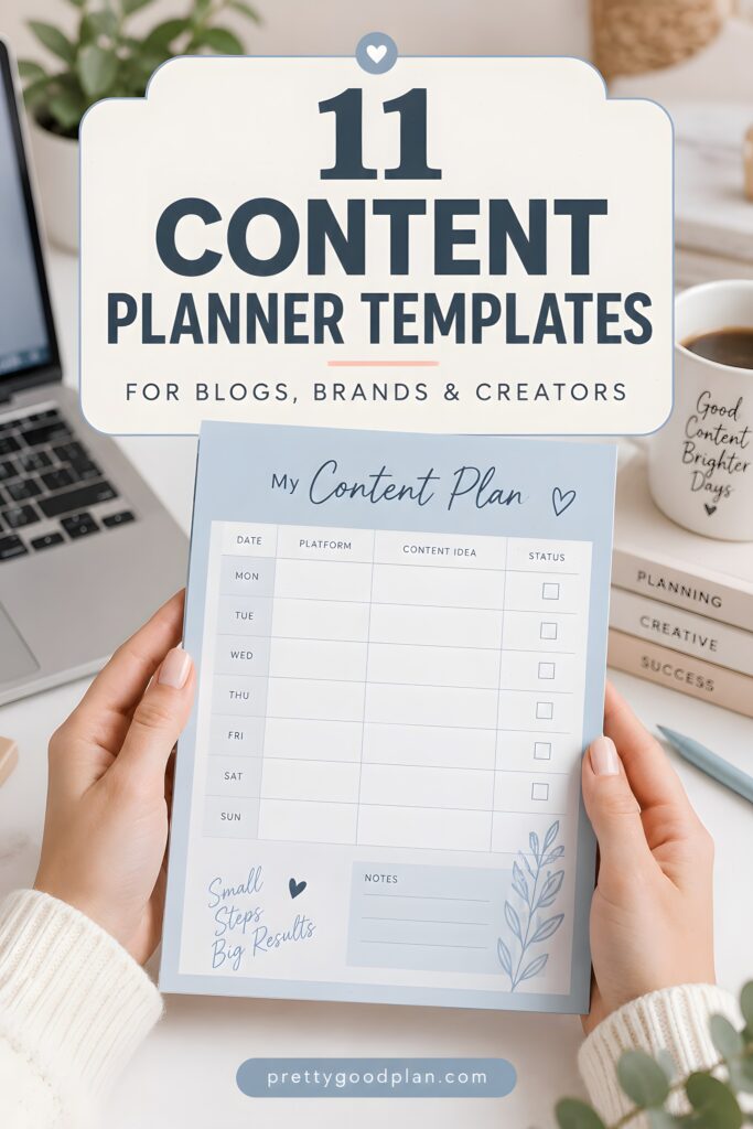 11 Best Content Planner Template Designs for Blogs, Brands and Creators