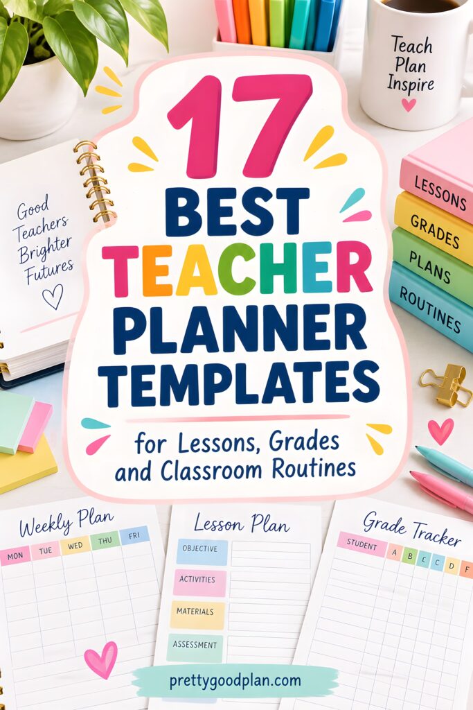 17 Best Teacher Planner Templates for Lessons, Grades and Classroom Routines