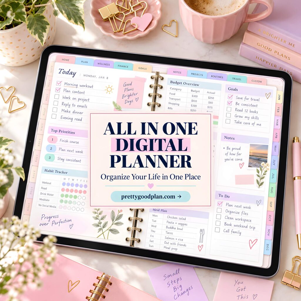 All in One Digital Planner Organize Your Life in One Place