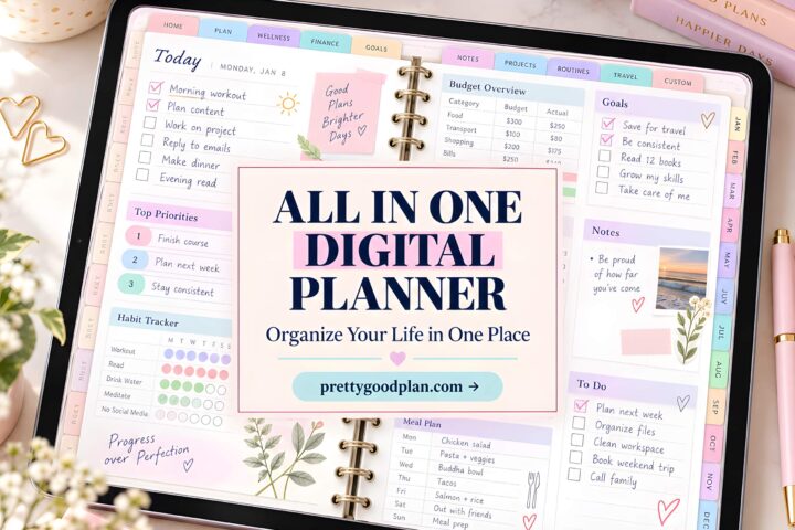All in One Digital Planner Organize Your Life in One Place